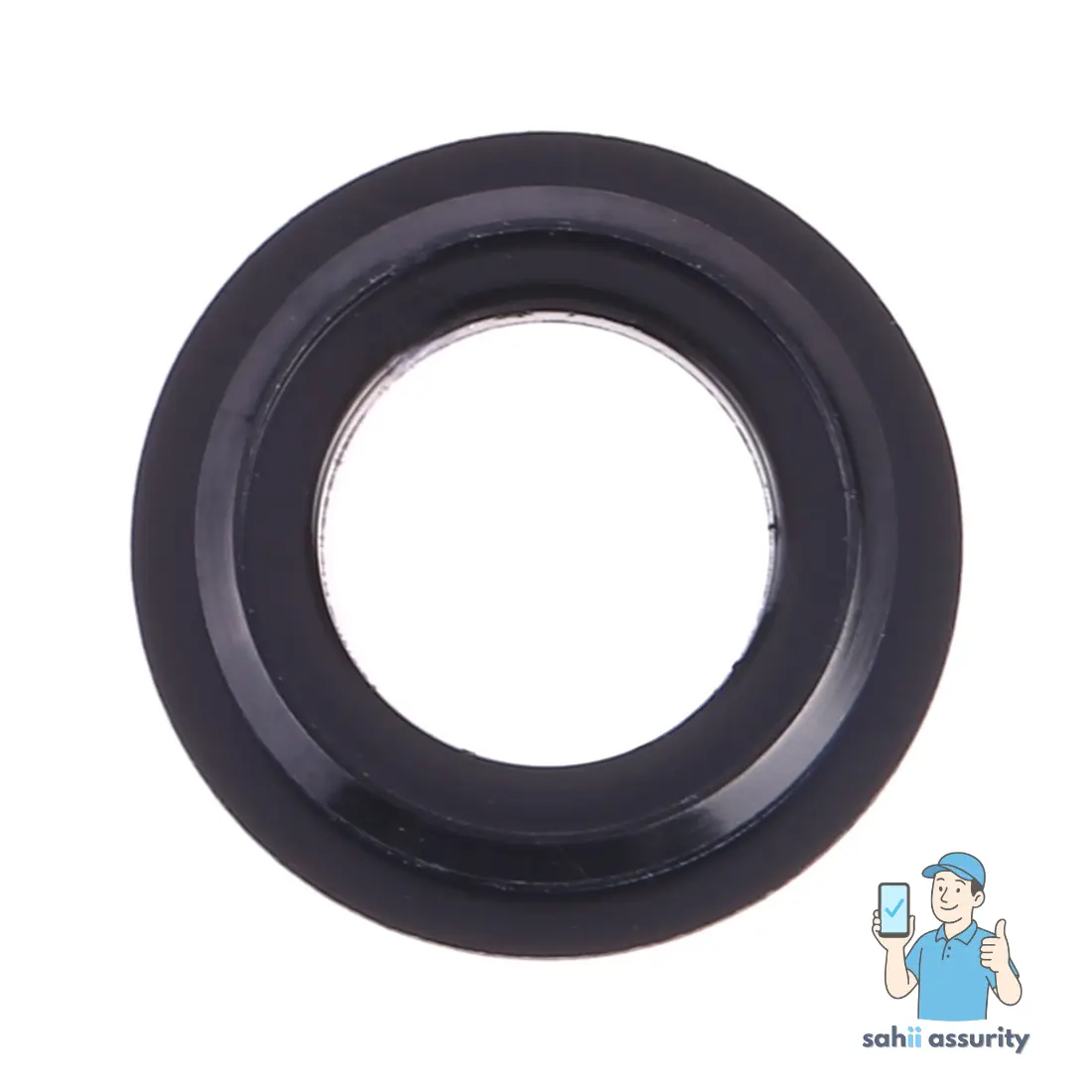 Camera Lens Glass with Frame for Oppo F7 Silver